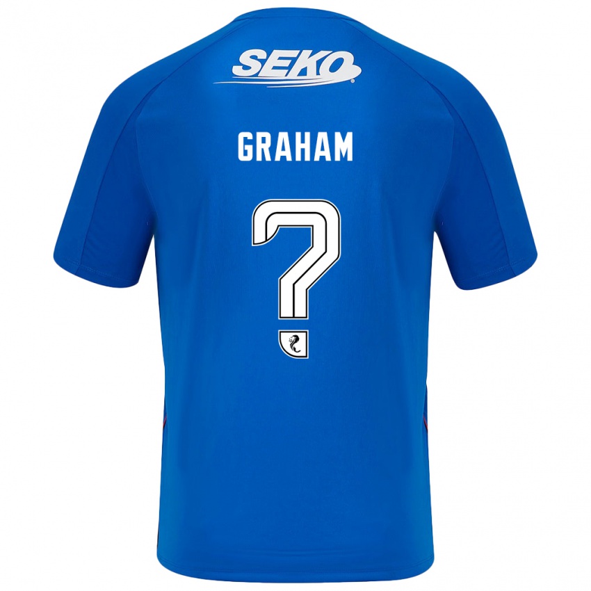 Børn James Graham #0 Mørkeblå Hjemmebane Spillertrøjer 2024/25 Trøje T-Shirt