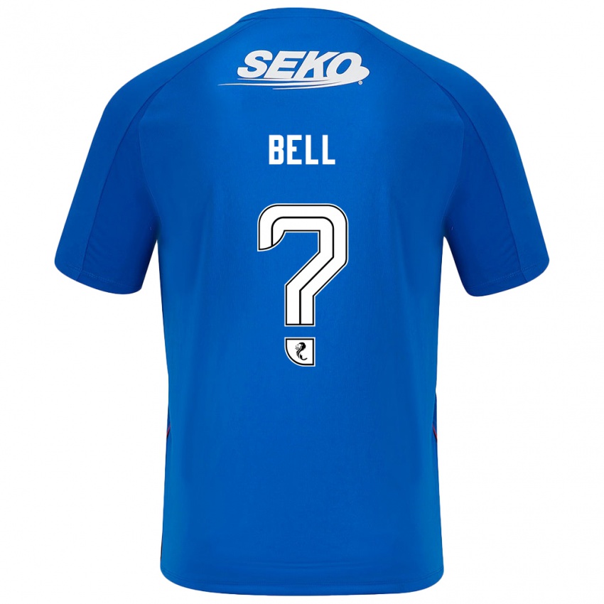 Børn Cameron Bell #0 Mørkeblå Hjemmebane Spillertrøjer 2024/25 Trøje T-Shirt