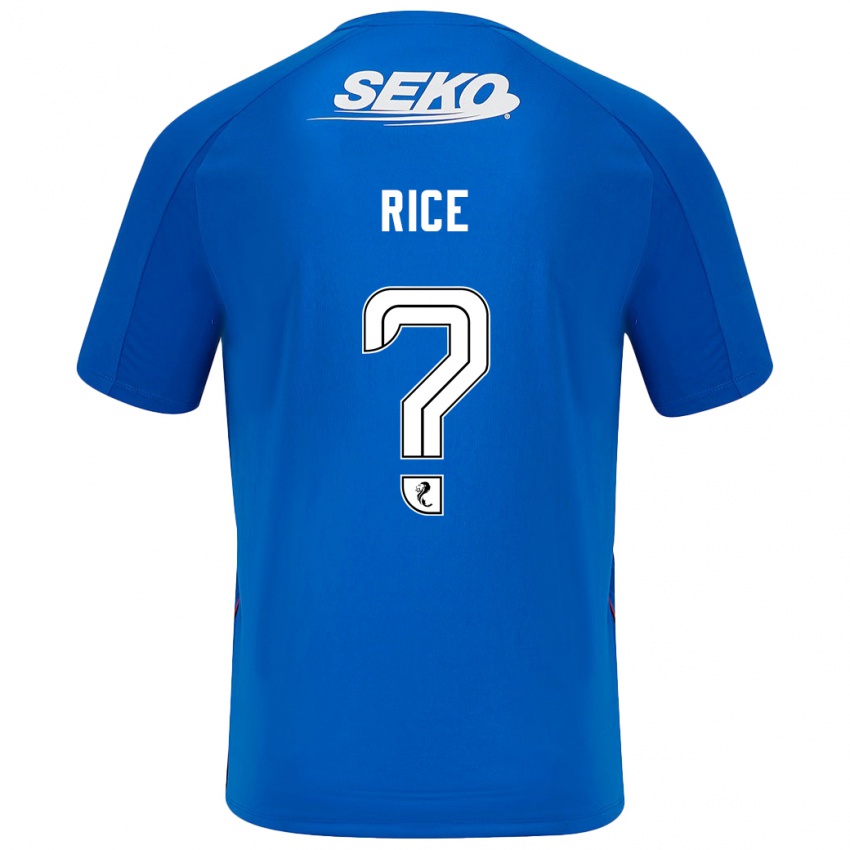 Børn Bailey Rice #0 Mørkeblå Hjemmebane Spillertrøjer 2024/25 Trøje T-Shirt