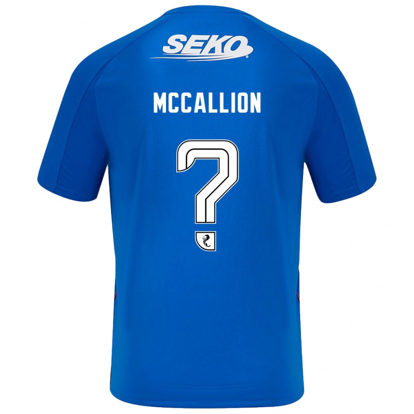 Børn Aiden Mccallion #0 Mørkeblå Hjemmebane Spillertrøjer 2024/25 Trøje T-Shirt