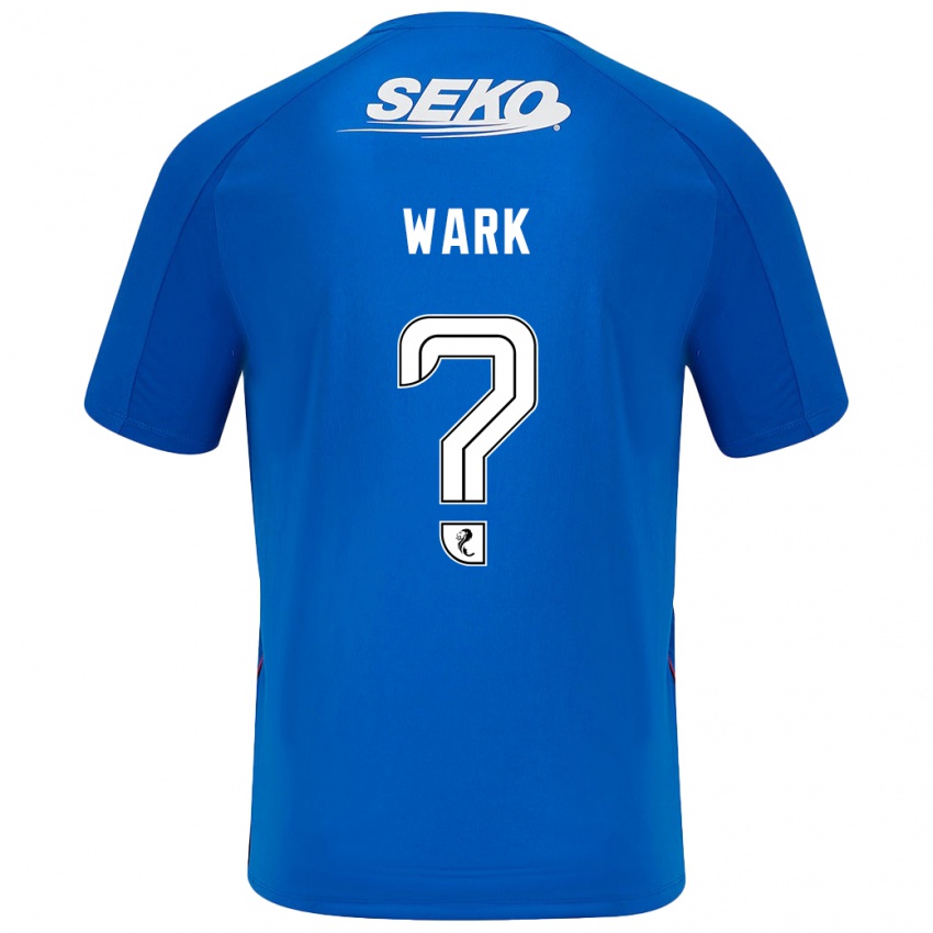 Børn Lyle Wark #0 Mørkeblå Hjemmebane Spillertrøjer 2024/25 Trøje T-Shirt