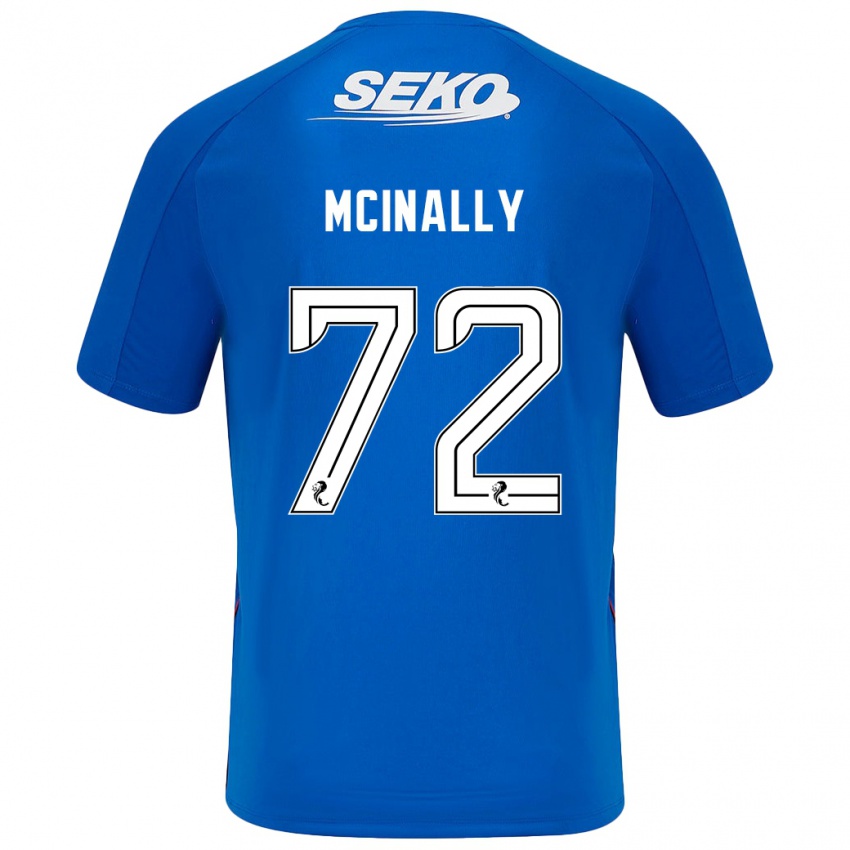 Børn Darren Mcinally #72 Mørkeblå Hjemmebane Spillertrøjer 2024/25 Trøje T-Shirt