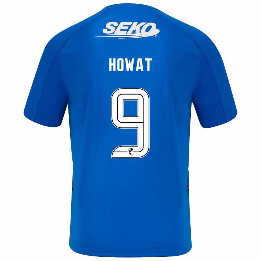 Børn Kirsty Howat #9 Mørkeblå Hjemmebane Spillertrøjer 2024/25 Trøje T-Shirt