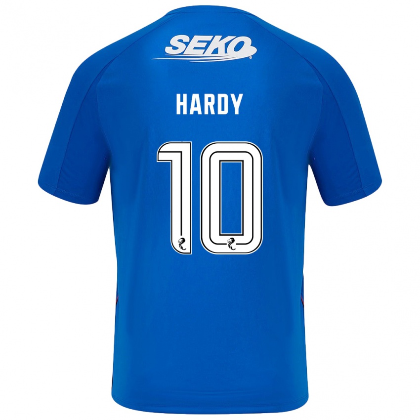 Børn Rio Hardy #10 Mørkeblå Hjemmebane Spillertrøjer 2024/25 Trøje T-Shirt