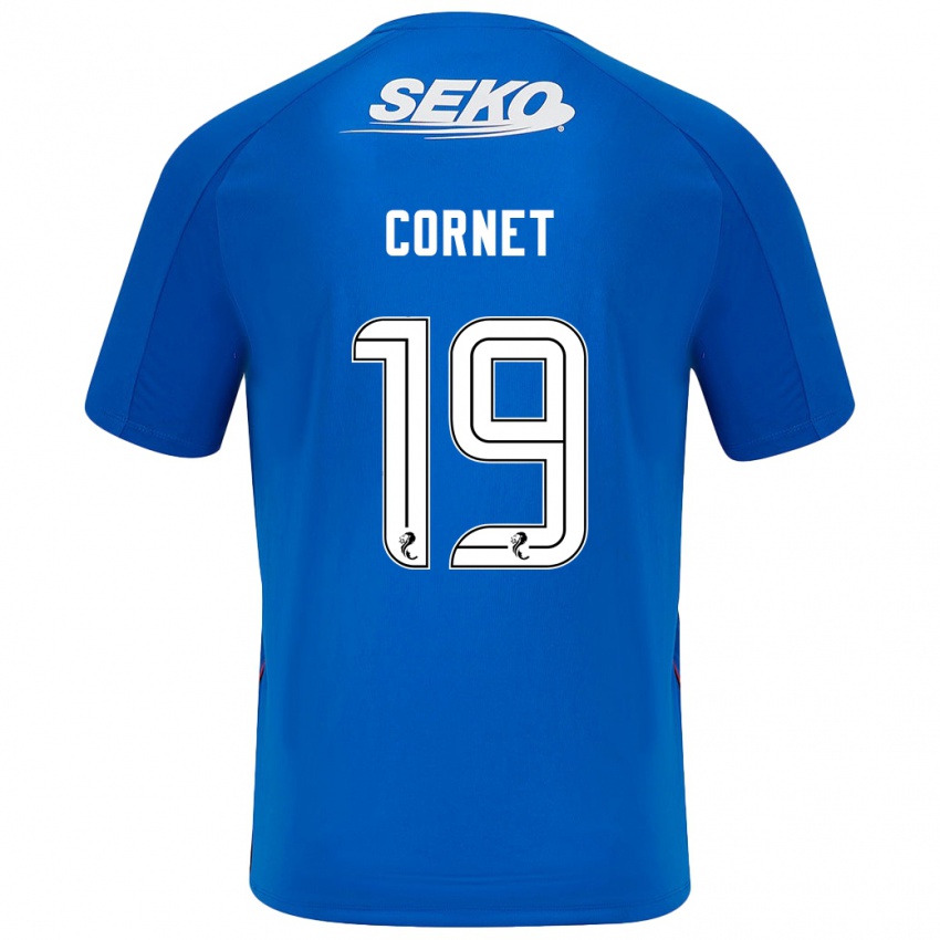 Børn Chelsea Cornet #19 Mørkeblå Hjemmebane Spillertrøjer 2024/25 Trøje T-Shirt