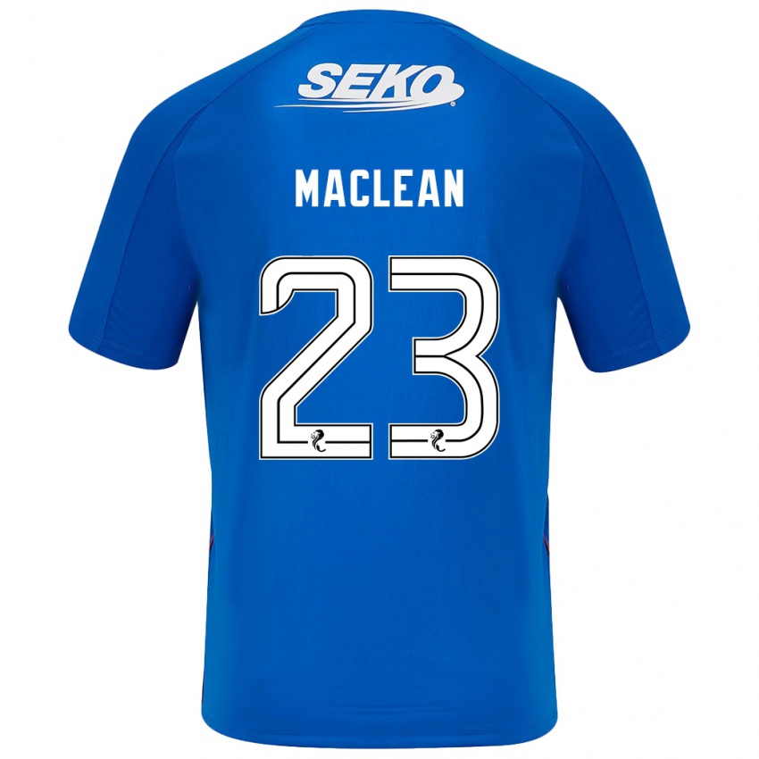 Børn Kirsty Maclean #23 Mørkeblå Hjemmebane Spillertrøjer 2024/25 Trøje T-Shirt