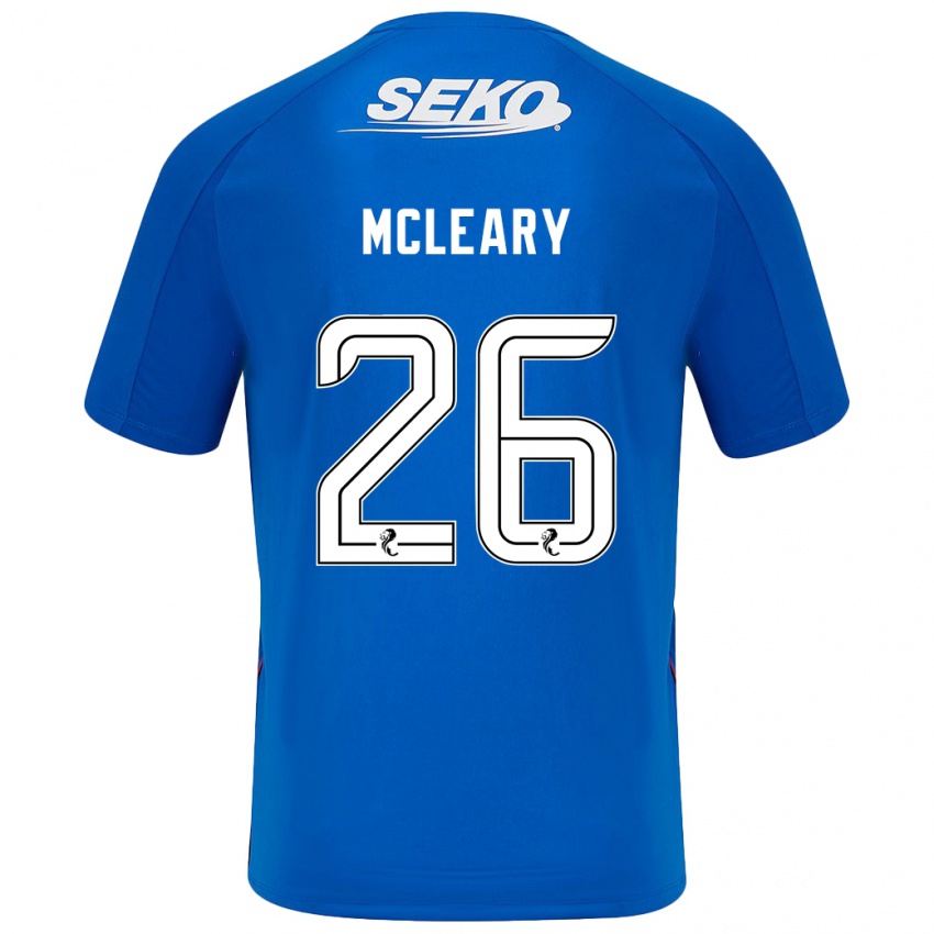 Børn Jodi Mcleary #26 Mørkeblå Hjemmebane Spillertrøjer 2024/25 Trøje T-Shirt