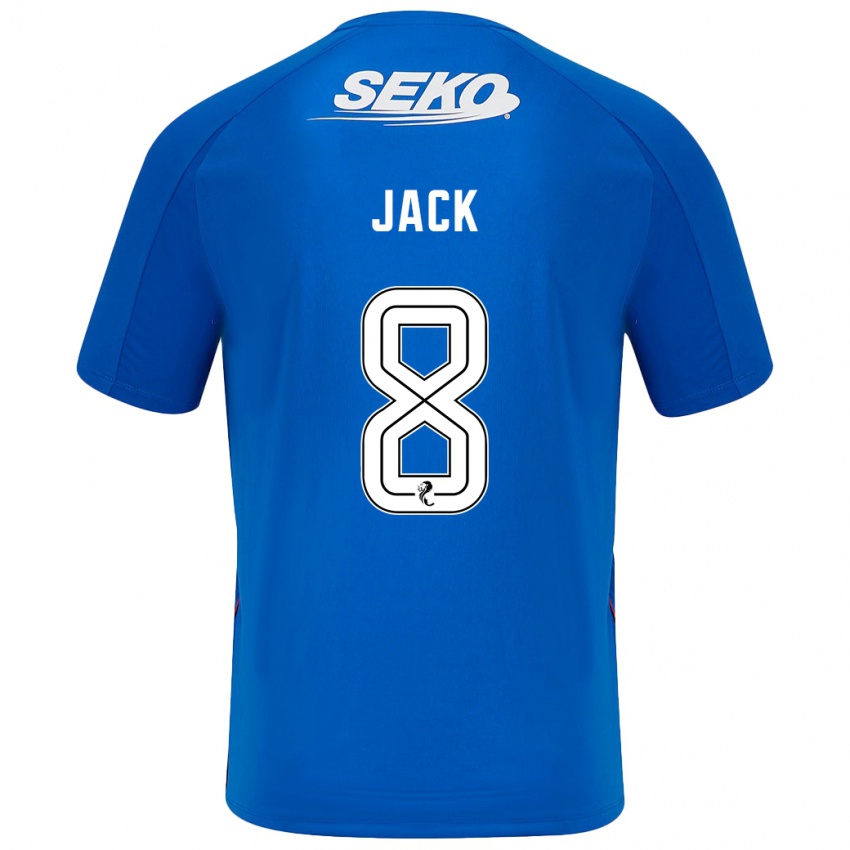 Børn Ryan Jack #8 Mørkeblå Hjemmebane Spillertrøjer 2024/25 Trøje T-Shirt