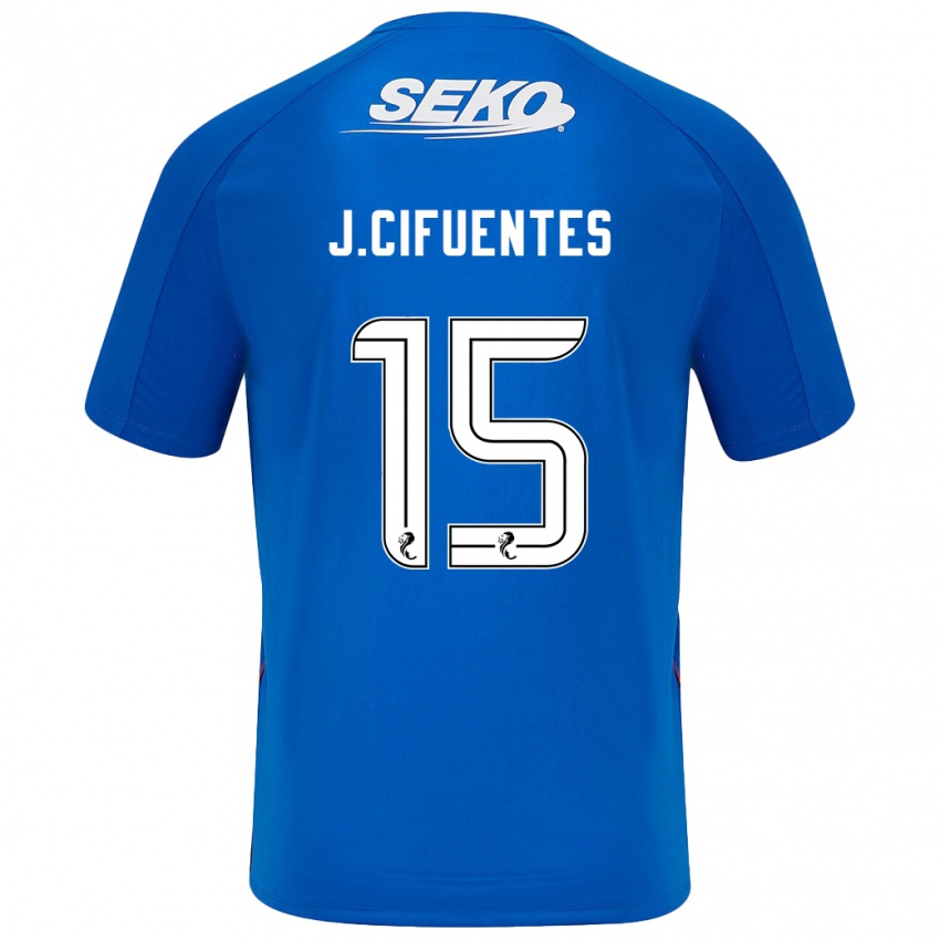 Børn José Cifuentes #15 Mørkeblå Hjemmebane Spillertrøjer 2024/25 Trøje T-Shirt