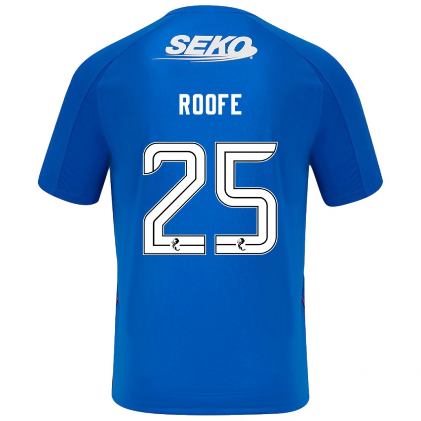 Børn Kemar Roofe #25 Mørkeblå Hjemmebane Spillertrøjer 2024/25 Trøje T-Shirt