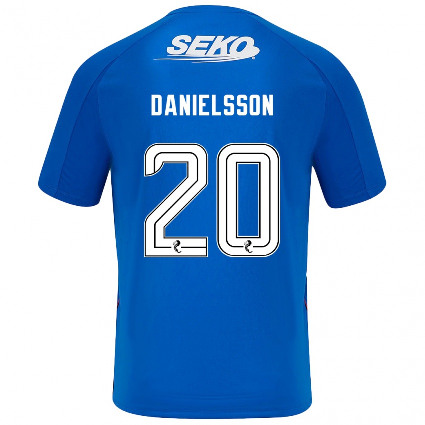 Børn Jenny Julia Danielsson #20 Mørkeblå Hjemmebane Spillertrøjer 2024/25 Trøje T-Shirt