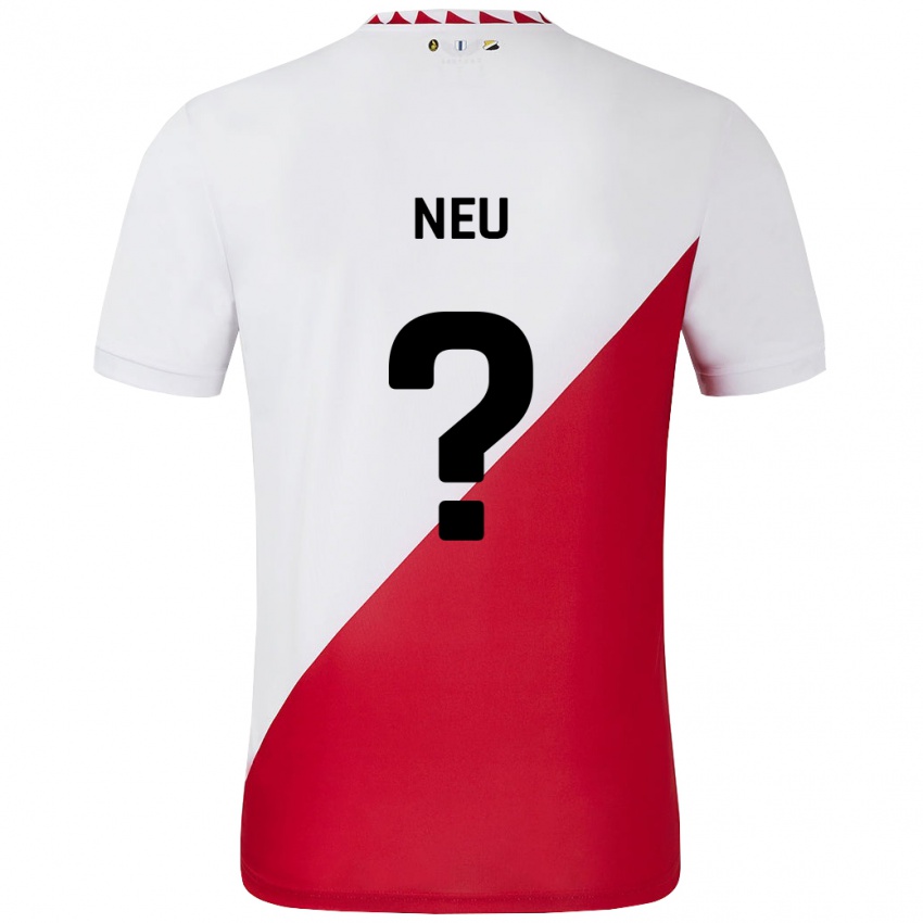 Børn Luca Neu #0 Hvid Rød Hjemmebane Spillertrøjer 2024/25 Trøje T-Shirt