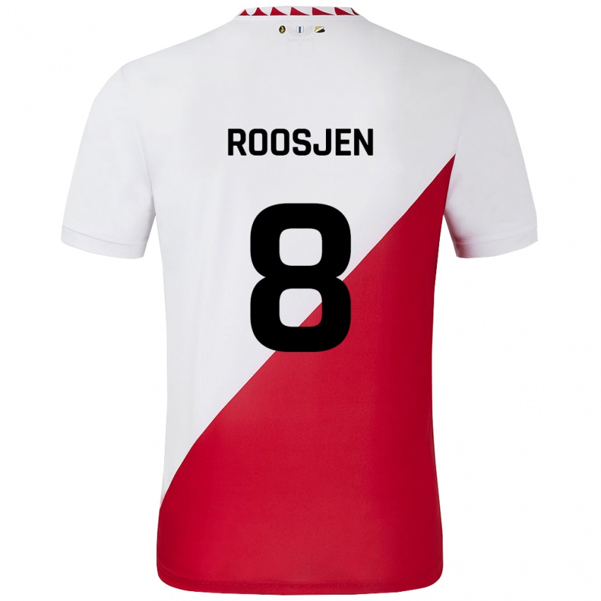 Børn Judith Roosjen #8 Hvid Rød Hjemmebane Spillertrøjer 2024/25 Trøje T-Shirt