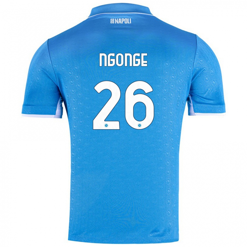 Børn Cyril Ngonge #26 Himmelblå Hjemmebane Spillertrøjer 2024/25 Trøje T-Shirt