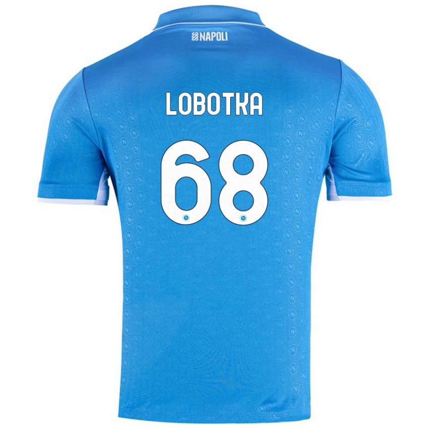 Børn Stanislav Lobotka #68 Himmelblå Hjemmebane Spillertrøjer 2024/25 Trøje T-Shirt