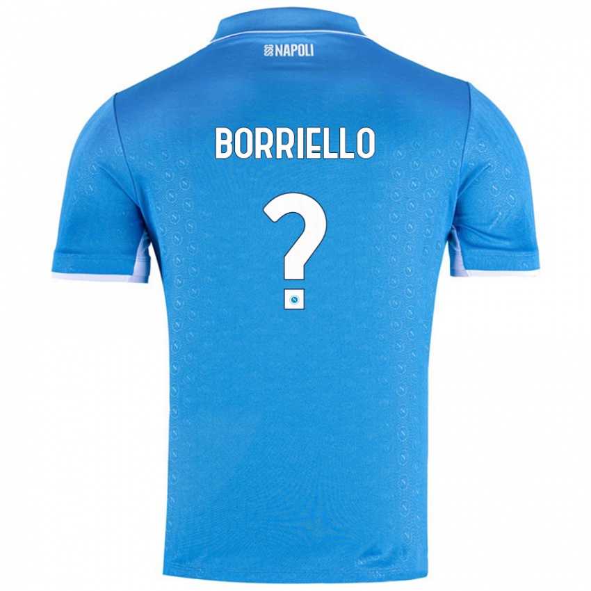 Børn Salvatore Borriello #0 Himmelblå Hjemmebane Spillertrøjer 2024/25 Trøje T-Shirt