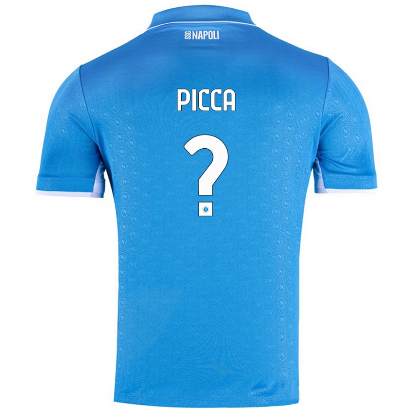 Børn Luigi Picca #0 Himmelblå Hjemmebane Spillertrøjer 2024/25 Trøje T-Shirt