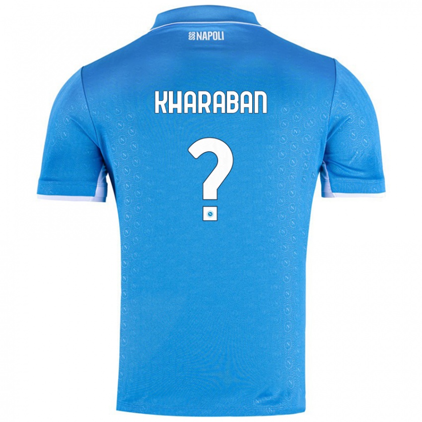 Børn Vitaliy Kharaban #0 Himmelblå Hjemmebane Spillertrøjer 2024/25 Trøje T-Shirt