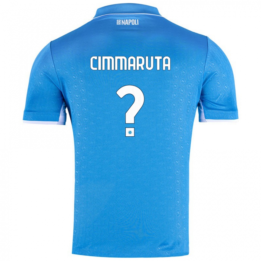 Børn Antonio Cimmaruta #0 Himmelblå Hjemmebane Spillertrøjer 2024/25 Trøje T-Shirt