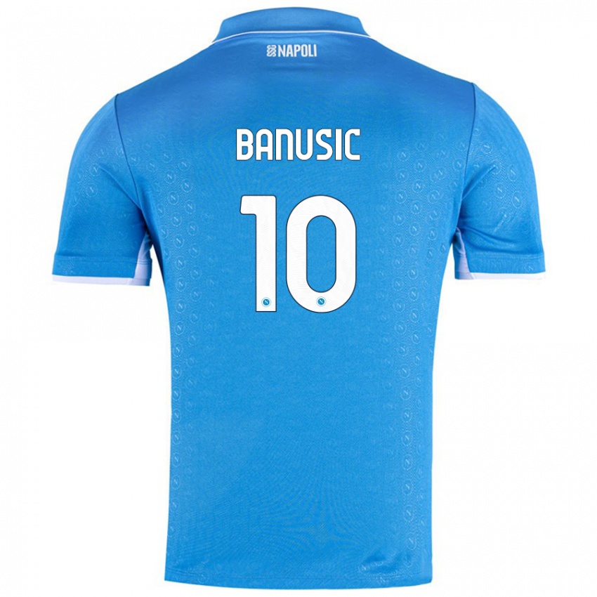 Børn Marija Banušić #10 Himmelblå Hjemmebane Spillertrøjer 2024/25 Trøje T-Shirt