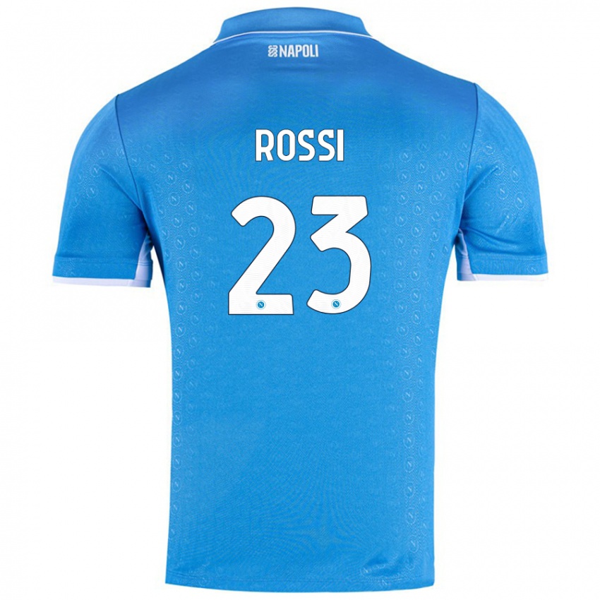 Børn Leonardo Rossi #23 Himmelblå Hjemmebane Spillertrøjer 2024/25 Trøje T-Shirt