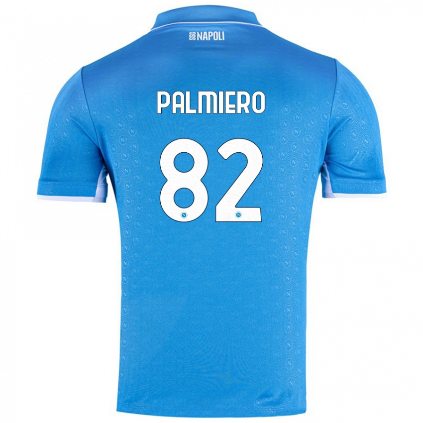 Børn Luca Palmiero #82 Himmelblå Hjemmebane Spillertrøjer 2024/25 Trøje T-Shirt