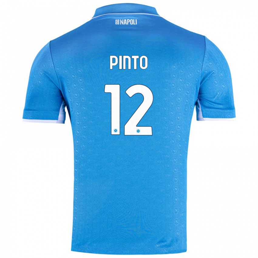 Børn Ciro Pinto #12 Himmelblå Hjemmebane Spillertrøjer 2024/25 Trøje T-Shirt