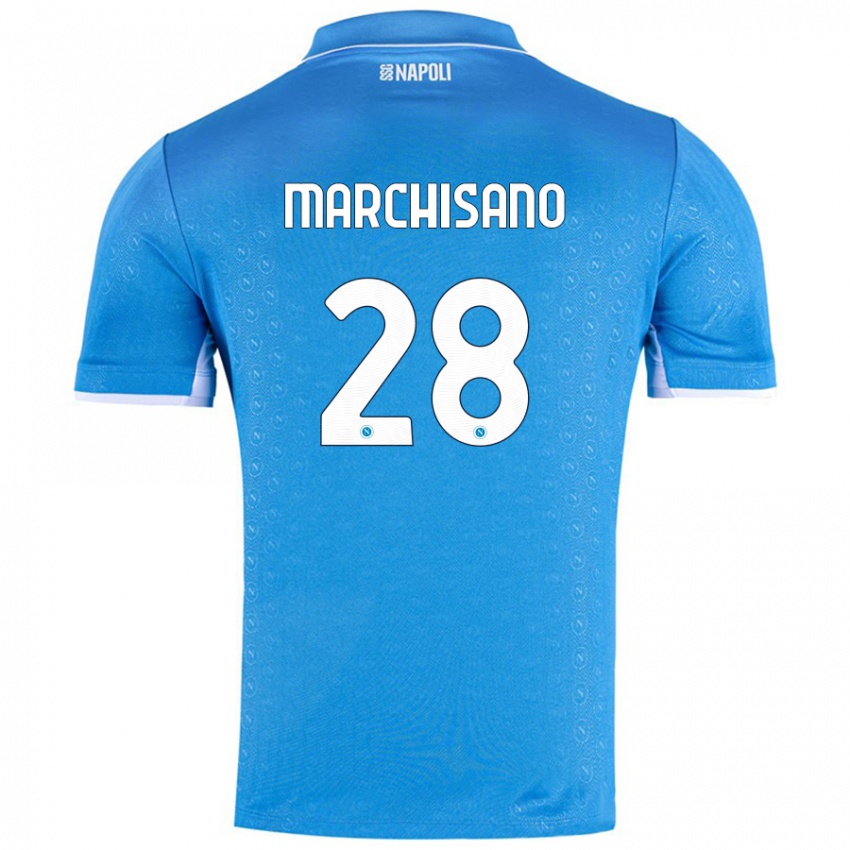 Børn Matteo Marchisano #28 Himmelblå Hjemmebane Spillertrøjer 2024/25 Trøje T-Shirt