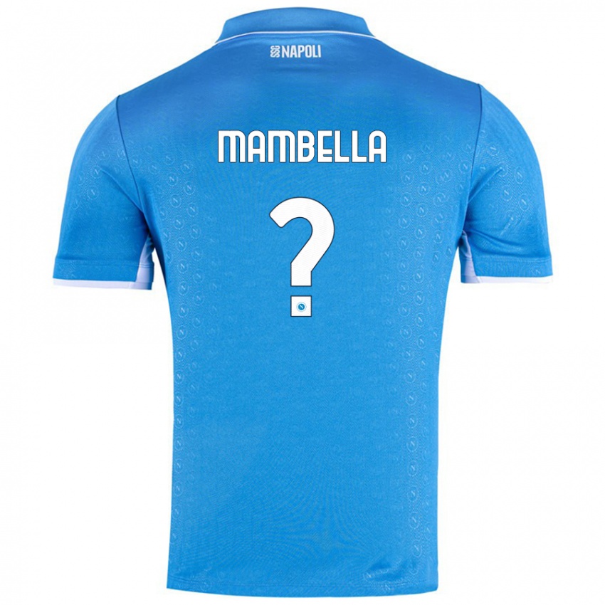 Børn Andrea Mambella #0 Himmelblå Hjemmebane Spillertrøjer 2024/25 Trøje T-Shirt