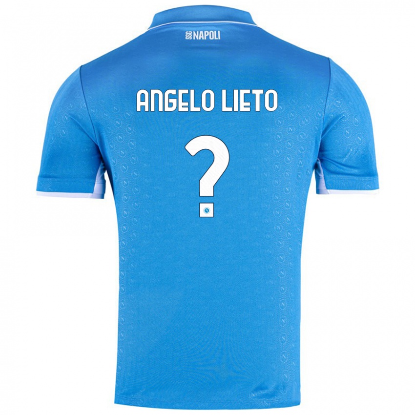 Børn Angelo Lieto #0 Himmelblå Hjemmebane Spillertrøjer 2024/25 Trøje T-Shirt