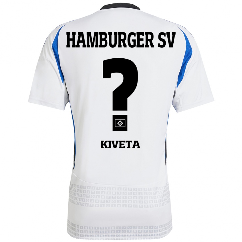 Børn Glory Kiveta #0 Hvid Blå Hjemmebane Spillertrøjer 2024/25 Trøje T-Shirt