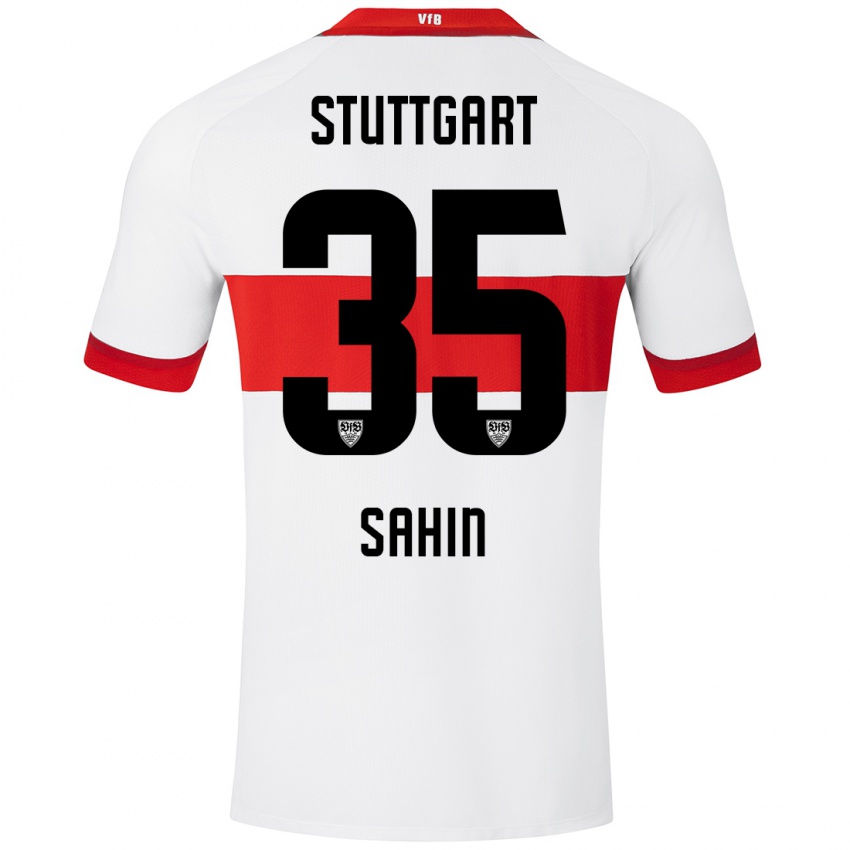 Børn Mehmet Sahin #35 Hvid Rød Hjemmebane Spillertrøjer 2024/25 Trøje T-Shirt