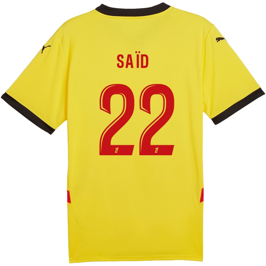 Børn Wesley Saïd #22 Gul Rød Hjemmebane Spillertrøjer 2024/25 Trøje T-Shirt