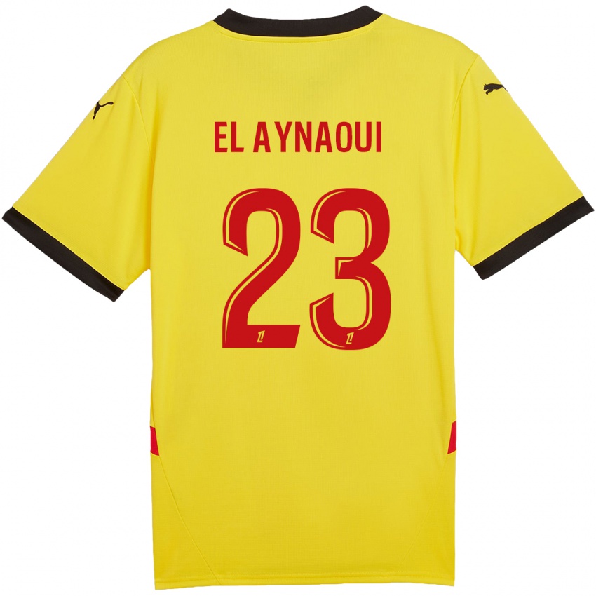 Børn Neil El Aynaoui #23 Gul Rød Hjemmebane Spillertrøjer 2024/25 Trøje T-Shirt