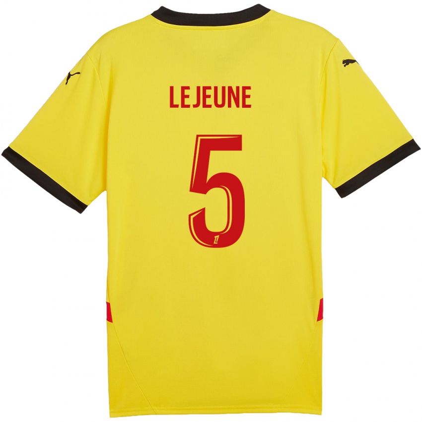 Børn Romane Lejeune #5 Gul Rød Hjemmebane Spillertrøjer 2024/25 Trøje T-Shirt