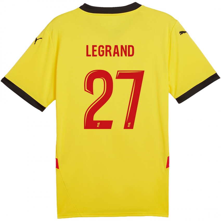 Børn Bérénice Legrand #27 Gul Rød Hjemmebane Spillertrøjer 2024/25 Trøje T-Shirt