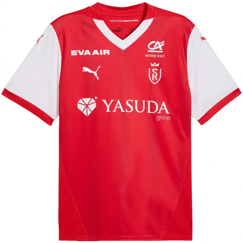 Børn Mathys Rosier #0 Rød Hvid Hjemmebane Spillertrøjer 2024/25 Trøje T-Shirt