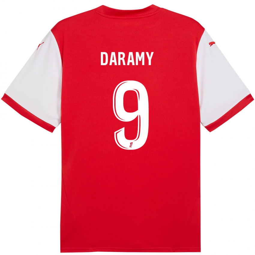 Børn Mohamed Daramy #9 Rød Hvid Hjemmebane Spillertrøjer 2024/25 Trøje T-Shirt