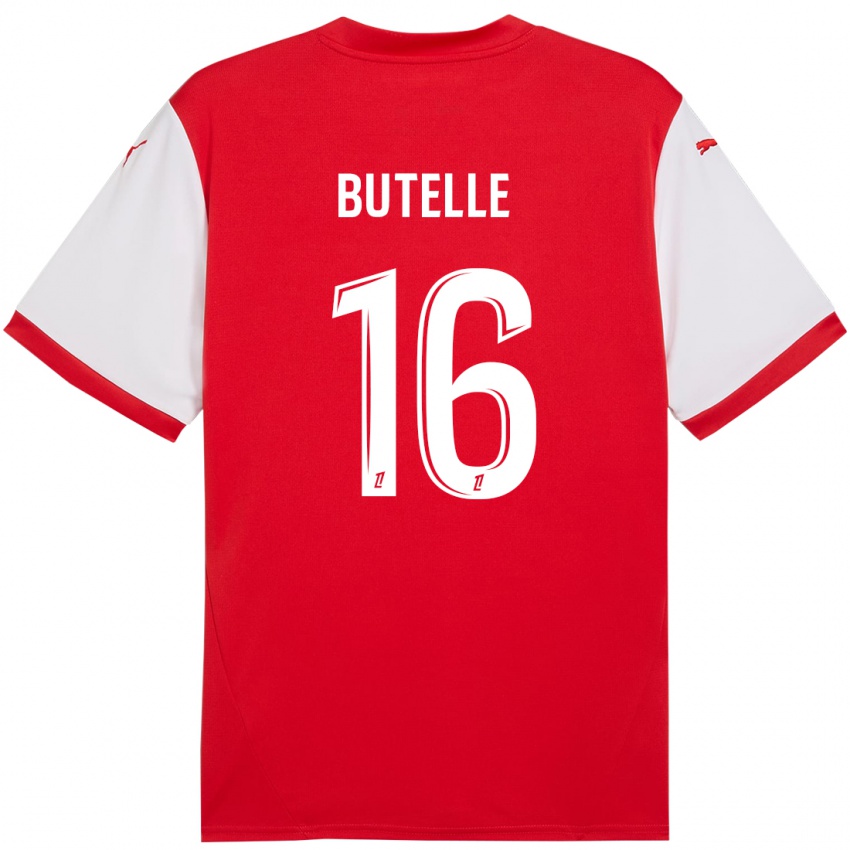 Børn Ludovic Butelle #16 Rød Hvid Hjemmebane Spillertrøjer 2024/25 Trøje T-Shirt