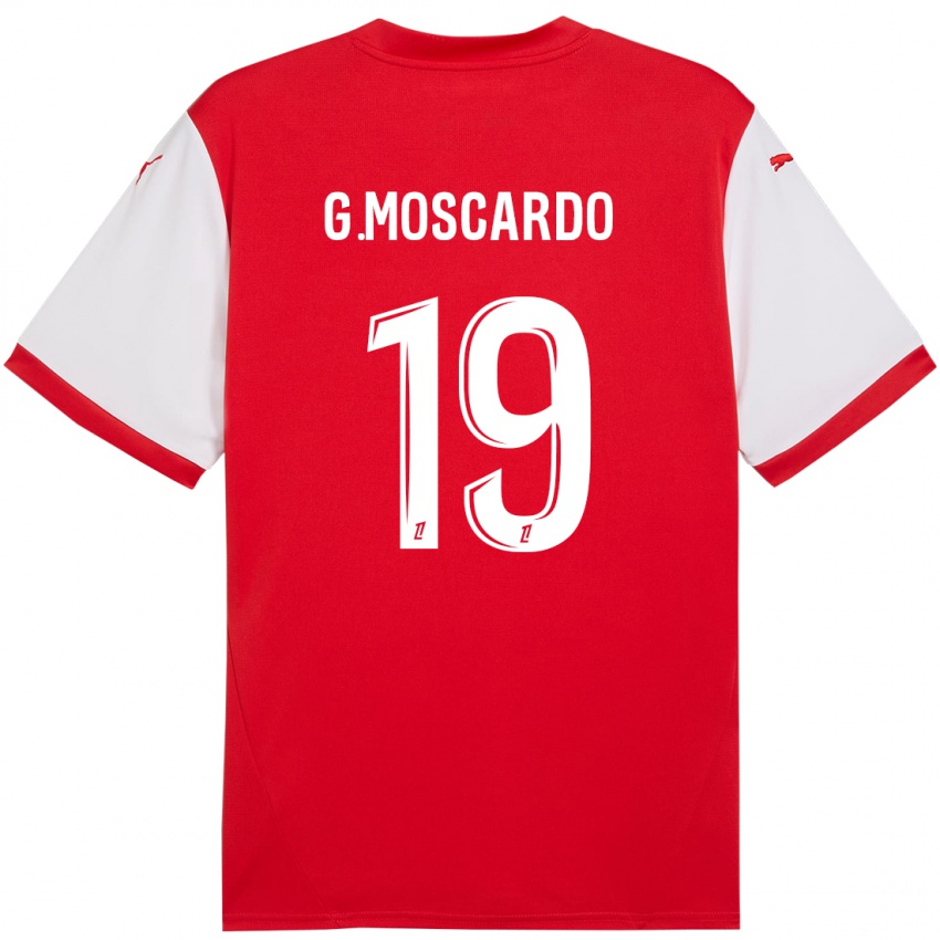 Børn Gabriel Moscardo #19 Rød Hvid Hjemmebane Spillertrøjer 2024/25 Trøje T-Shirt