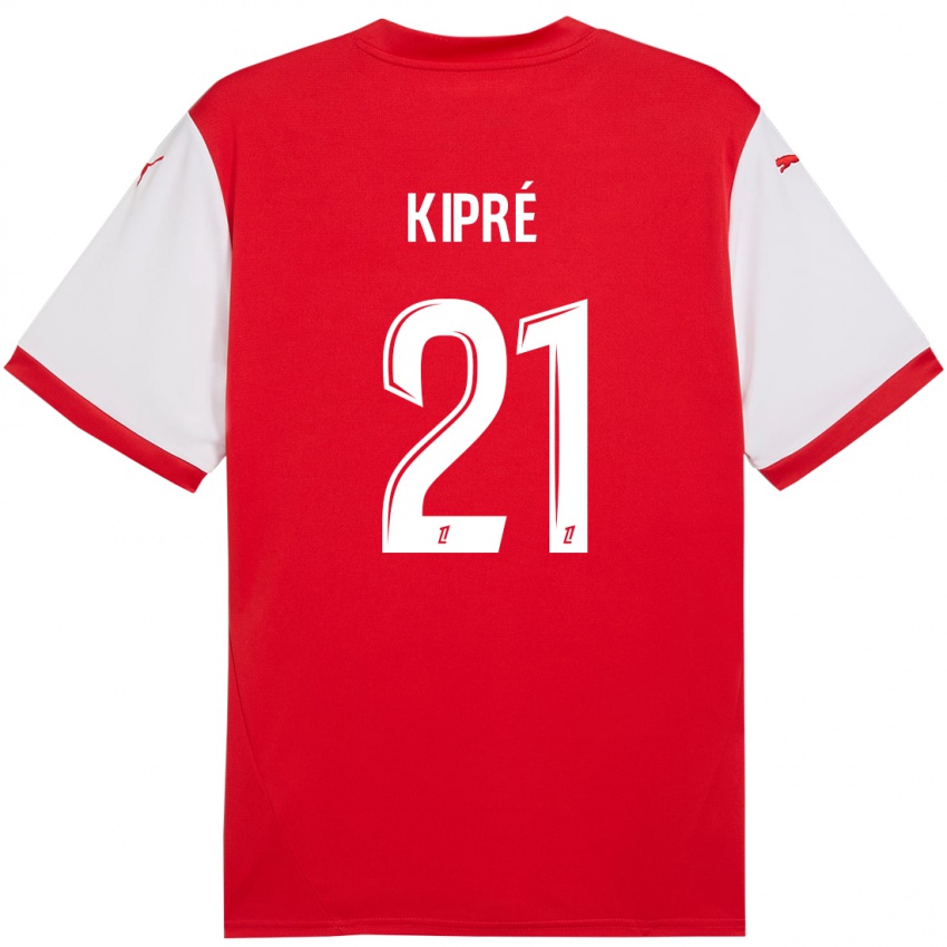 Børn Cédric Kipré #21 Rød Hvid Hjemmebane Spillertrøjer 2024/25 Trøje T-Shirt