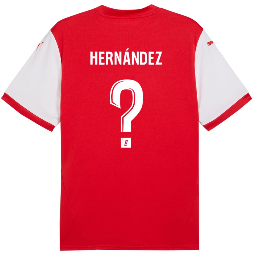 Børn Melvin Hernández #0 Rød Hvid Hjemmebane Spillertrøjer 2024/25 Trøje T-Shirt