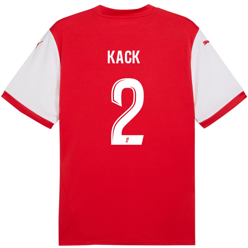 Børn Mathilde Kack #2 Rød Hvid Hjemmebane Spillertrøjer 2024/25 Trøje T-Shirt