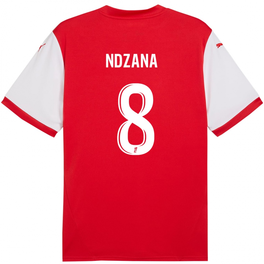 Børn Colette Ndzana Fegue #8 Rød Hvid Hjemmebane Spillertrøjer 2024/25 Trøje T-Shirt