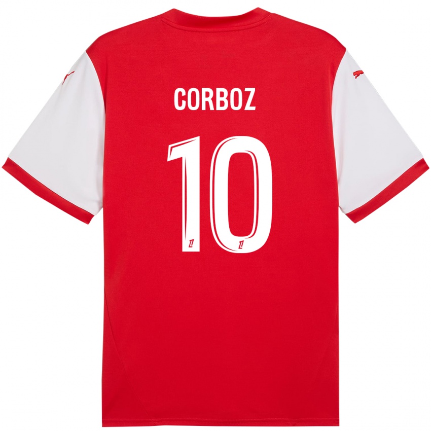 Børn Rachel Corboz #10 Rød Hvid Hjemmebane Spillertrøjer 2024/25 Trøje T-Shirt