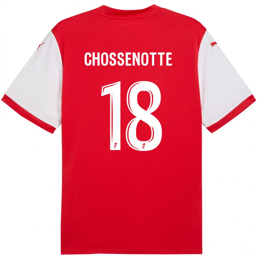 Børn Shana Chossenotte #18 Rød Hvid Hjemmebane Spillertrøjer 2024/25 Trøje T-Shirt