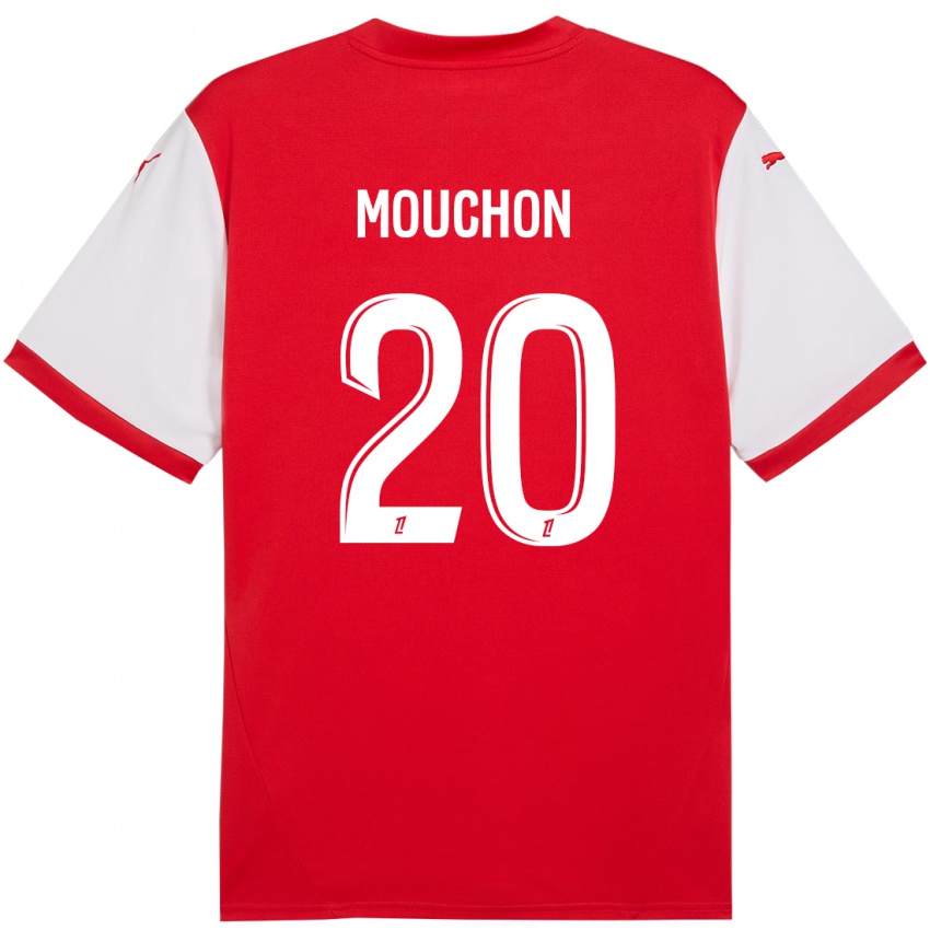 Børn Noemie Mouchon #20 Rød Hvid Hjemmebane Spillertrøjer 2024/25 Trøje T-Shirt