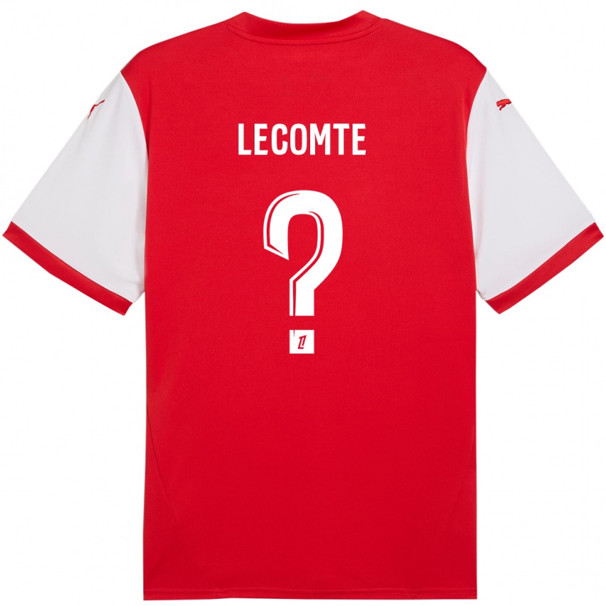 Børn Benjamin Lecomte #0 Rød Hvid Hjemmebane Spillertrøjer 2024/25 Trøje T-Shirt