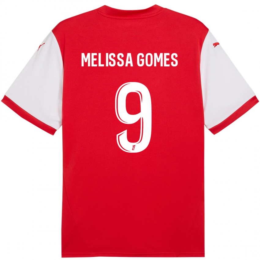 Børn Melissa Ferreira Gomes #9 Rød Hvid Hjemmebane Spillertrøjer 2024/25 Trøje T-Shirt