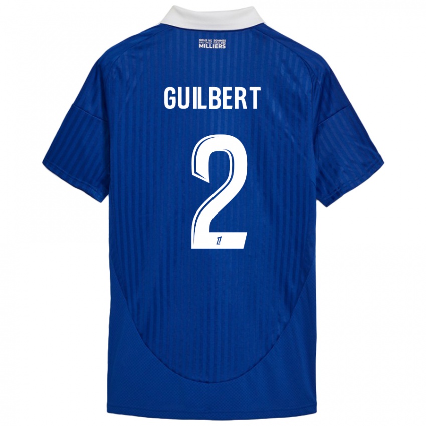 Børn Frédéric Guilbert #2 Blå Hvid Hjemmebane Spillertrøjer 2024/25 Trøje T-Shirt